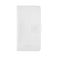 Puzdro knižka univerzálne XL 4-OK Wallet biele