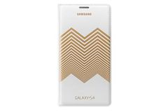 Samsung puzdro knižka G900 Galaxy S5 bielo-zlaté EF-WG900RLE