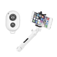 Selfie tyč Bluetooth Combo biela