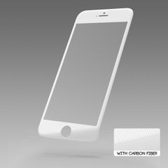 Ochranné sklo Apple iPhone 6/6S Sturdo 3D Fiber biela karbon