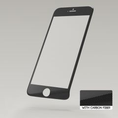 Ochranné sklo Apple iPhone 6/6S Sturdo 3D Fiber čierna karbon