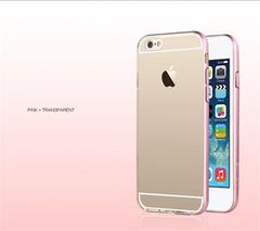 Usams puzdro gumené Apple iPhone 6/6S Slim 2v1 ružové